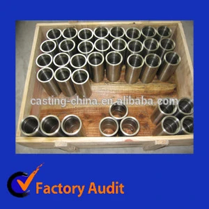 stainless steel pipe machined threaded axle sleeve for Bearing Accessories