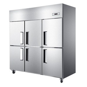 stainless steel refrigerator 6 doors commrercial referigeration equipment