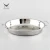 Import Stainless Steel Round Serving Tray Set Food Tray Deep Dish Plate Multi-Purpose Plate For Serving /Steaming With Handle from China