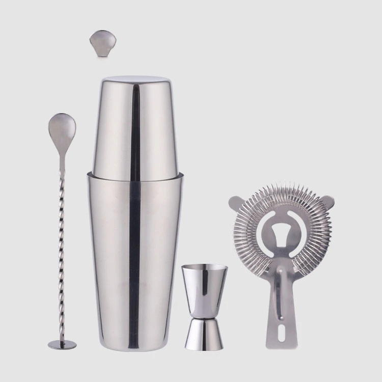 Stainless steel shaker set 700ml multi-function formula shaker cocktail bar utensil shaker