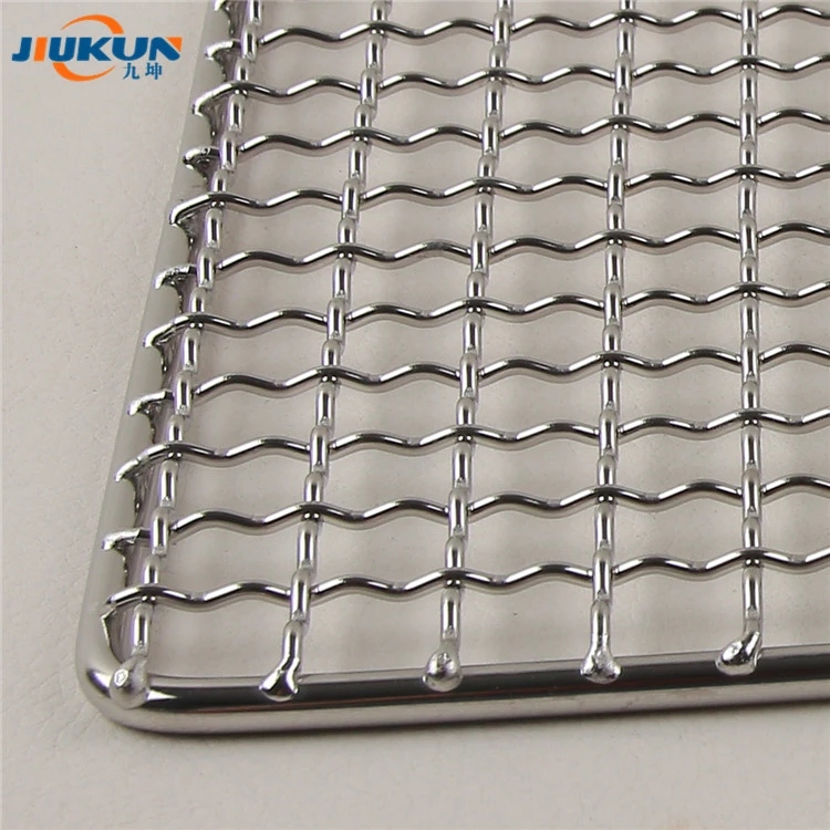 Stainless Steel Squares Holes Grill Barbecue Wire Mesh Multi-Purpose BBQ Grid Cooking Baking Rack Barbecue Grill