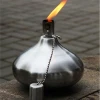 stainless  steel  Table Torch for Backyard or Patio Steel with Fiberglass Wick