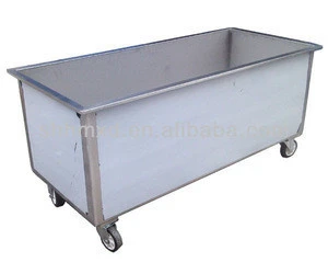 Stainless steel trolley for soaking