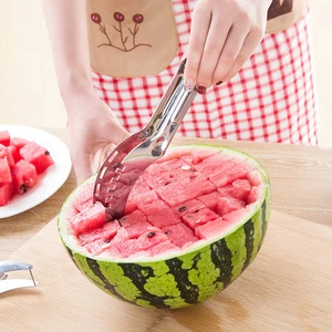 Stainless Steel Watermelon Slicer Cutter Knife Corer Fruit Vegetable Tools Kitchen Gadgets