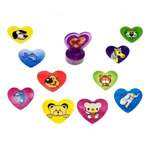 Stamps Animals Heart Toys Assorted for Kids - Party Favors Classroom Rewards Pinata Fillers Carnival Prizes