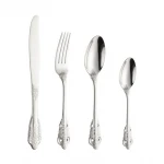 Steak Cutlery Retro Style Embossed 304 Stainless Steel Cutlery Set