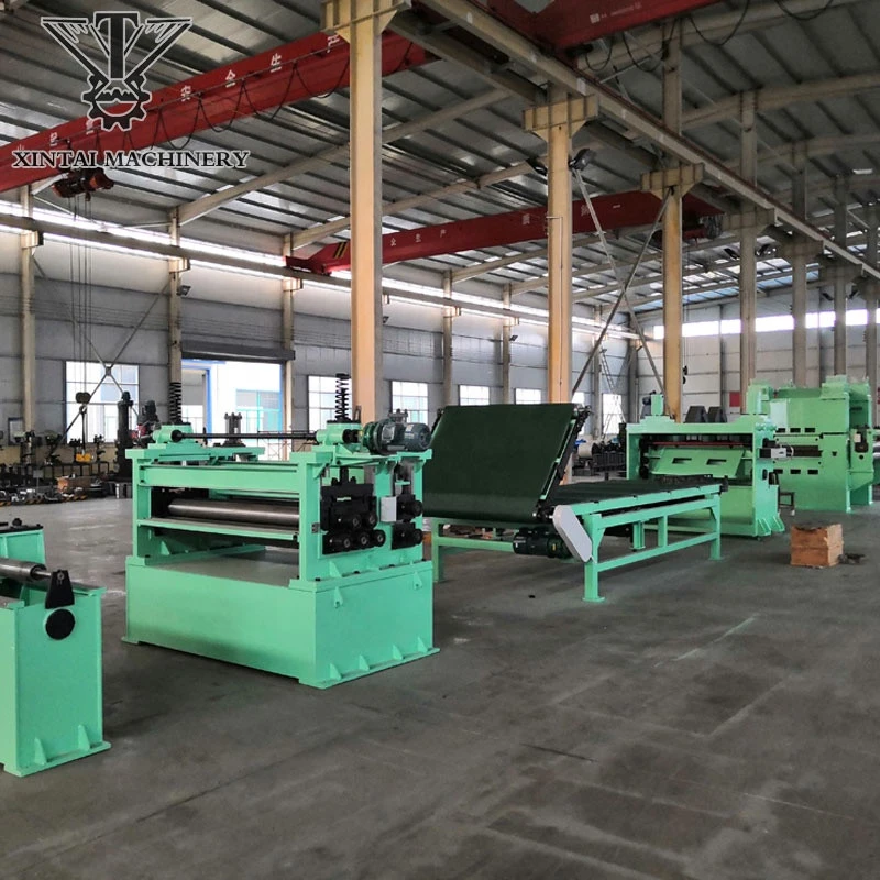 Steel coil flattening leveling rewind coil machine/sheet metal straightening machine in China