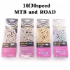 SUMC Bicycle Chain 116 Links 10 speed EL Chains 10/20/30S Mountain  with missing link for M6000 M610 M780 Rainbow