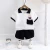 Import Summer hot selling polo shirts pocket bear baby kids clothes new fashion beautiful children clothing set for 1-5years from China