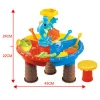 Summer toy 22pcs kids plastic sand table water beach play set with chair 2020
