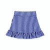Sweet bow lattice ruffle baby girls mini skirt
