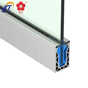 Swimming pool glass guardrail aluminum alloy handrail profile balustrade product