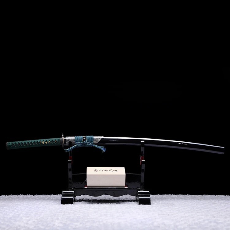 T10 steel Katana Japanese Samurai Sword  Local quenching was carried out by applying soil