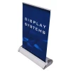 tabletop pop up  horizontal retractable roll up banner stand display with wide base