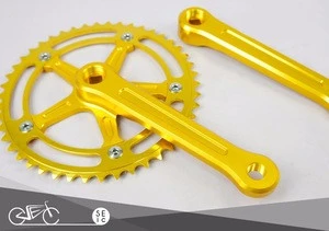 Taiwan bike parts hollow crank set stylish fixie bicycle chainwheel