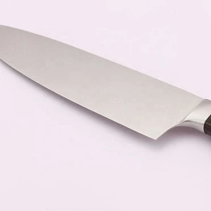 Taper-ground edge Ergonomic PAKKA wooden handle 8 inch kitchen chef knife