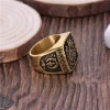 The factory direct sale jewelry wholesale America center graduation ring stainless steel ring graduation gift