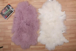 Tibet lamb fur cushion Ningxia Tan Sheepskin rug special variety carpet for sofa chair living room