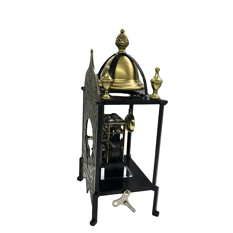 Time machine desk clock revive medieval antique living room bedroom brass high-end mechanical movement clock