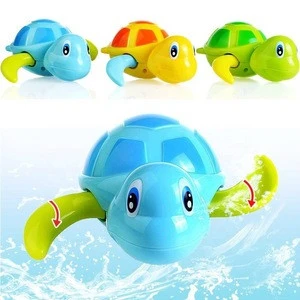 Toddler Bathtub Cartoon Swim Tortoise Shower Play Cute Floating Turtle Classic Infant Water Pool Wind Up Toy Baby Bath