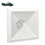Toilet ventilate fan rectangular ventilating fan turbine ventilation fan with copper motor