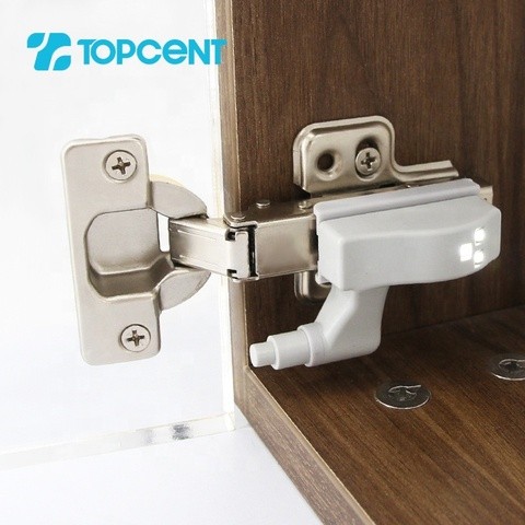 Topcent furniture fittings battery operated under cupboard closet cabinet lamp led hinge light