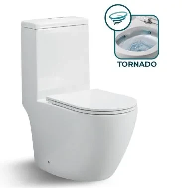 Tornado One Piece Toilet Bowl Sanitary Ware Ceramica Water Closet Bathroom Toilet