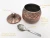 Import Totem kitchenware seasoning sugar pot with spoon &amp; lid stainless steel sugar bowl from China