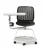 Import Traiinig swivel Plastic chair training office chair with castors writing pad in school from China