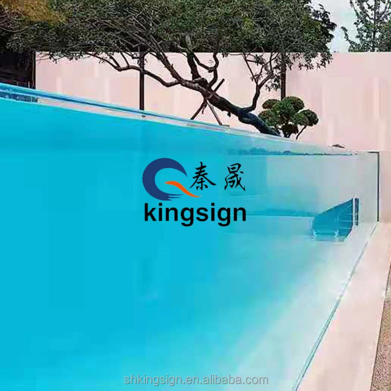 Transparent Cast Acrylic Swimming Pools Glass Wall Acrylic Sheet Panel