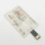 Transparent usb flash drive credit card thumb drive 8gb with logo Clear acrylic business card usb disk