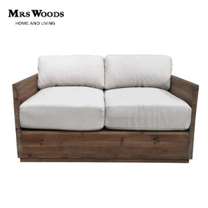 two seat wooden garden furniture outdoor sofa