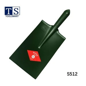 types of black painted steel function spade shovel with polished socket