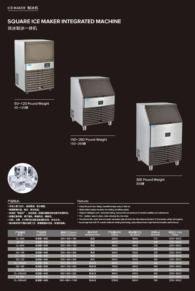 Ukraine shop 60KGS 24 hours 360W crushed ice maker machine to make ice cubes with high efficiency compressor
