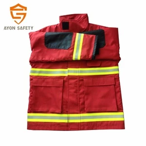 UL certified Aramid fire fightier suit/fireman rescue uniforms/NFPA1971 Turnout Gear-Ayonsafety
