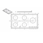 Ultra-white 510x910 clear cooktop silicon heat resistant tempered oven glass for gas cooker