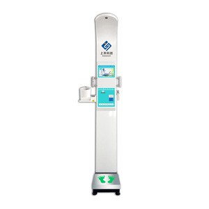 ultrasonic bmi height and weight health checking kiosk body fat measuring instrument analyzer scale machine