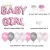 Import UMISS Pink Baby Shower Decorations - Princess Pink Baby Girl Balloon Paper Lanterns Tissue Poms Party Fans Rectangle Tablecloth from China