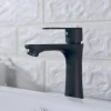 unique stainless steel wash faucet single handle matt black bathroom taps
