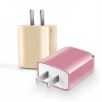 Universal Travel Portable Double Plug Wall Outlet Adapter Dual Usb Port Charger