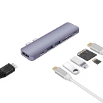 USB C Hub for Mac book Pro Bluetooth USB Hubs with External Power Supply