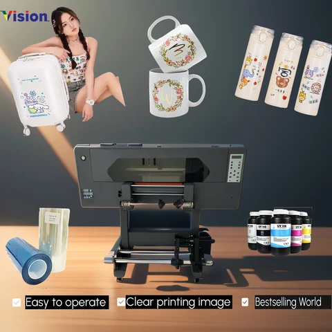 Buy Uv Dtf Printer Roll A B Film Printing Sticker For Leather Canvas ...