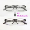 UV Photochromic Eyewear Fashionable Clear Gray Handmade Men Acetate glasses frames