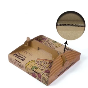 Various Sizes Custom with Logo Corrugated Custom Pizza Box Wholesale Box for Pizza