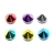 Import WA5070-A 10*6.5MM colorful cone rivet with alum pin for garments from China