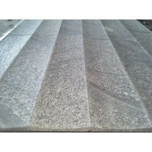 Wall Cladding Fluted Stone Chinese Natural Light Grey Granite Calacatta Vein Concave Feature Granite Tile,Concave Feature Tile