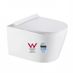 Watermark Ceramic Portable Manufacturers Squatting Pan Toilet With Soft UF Coverboard & Plastic Variable Pipe Wellamx Alitre