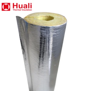 Waterproof fireproof glass wool pipe insulation material for steam pipe fiberglass insulation price