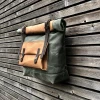 Waxed Canvas Polyester Insulated Vintage Outdoor Bag Bicycle Accessories Bike Trunk Bag