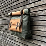 Waxed Canvas Polyester Insulated Vintage Outdoor Bag Bicycle Accessories Bike Trunk Bag